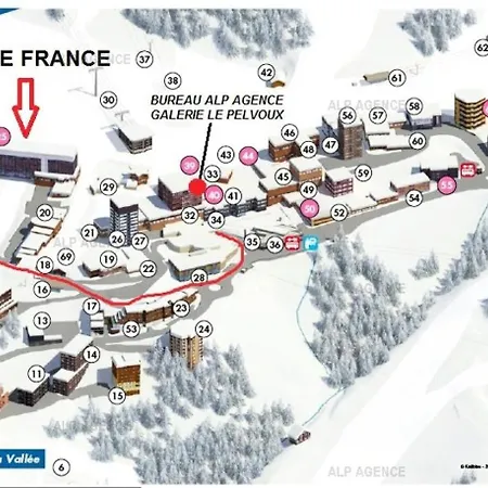 Appartamento Résidence Le France - 2 Pers - Le France - 715fr - Plagne Centre Mae-8914 La Plagne